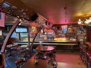 Willo Bar and Dining Area With Shuffleboard in Background