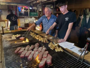The Willo Grill with owner and Helper cooking up meals